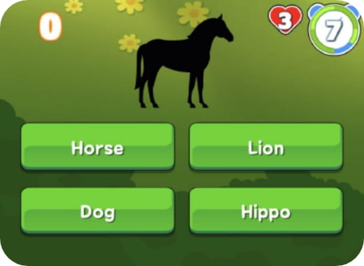 動物の名前当てクイズ