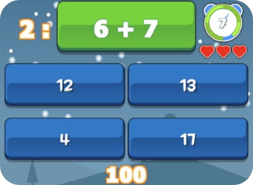足し算クイズ